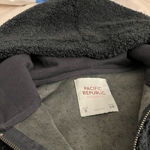 Pull & bear faux fur hoodie jacket